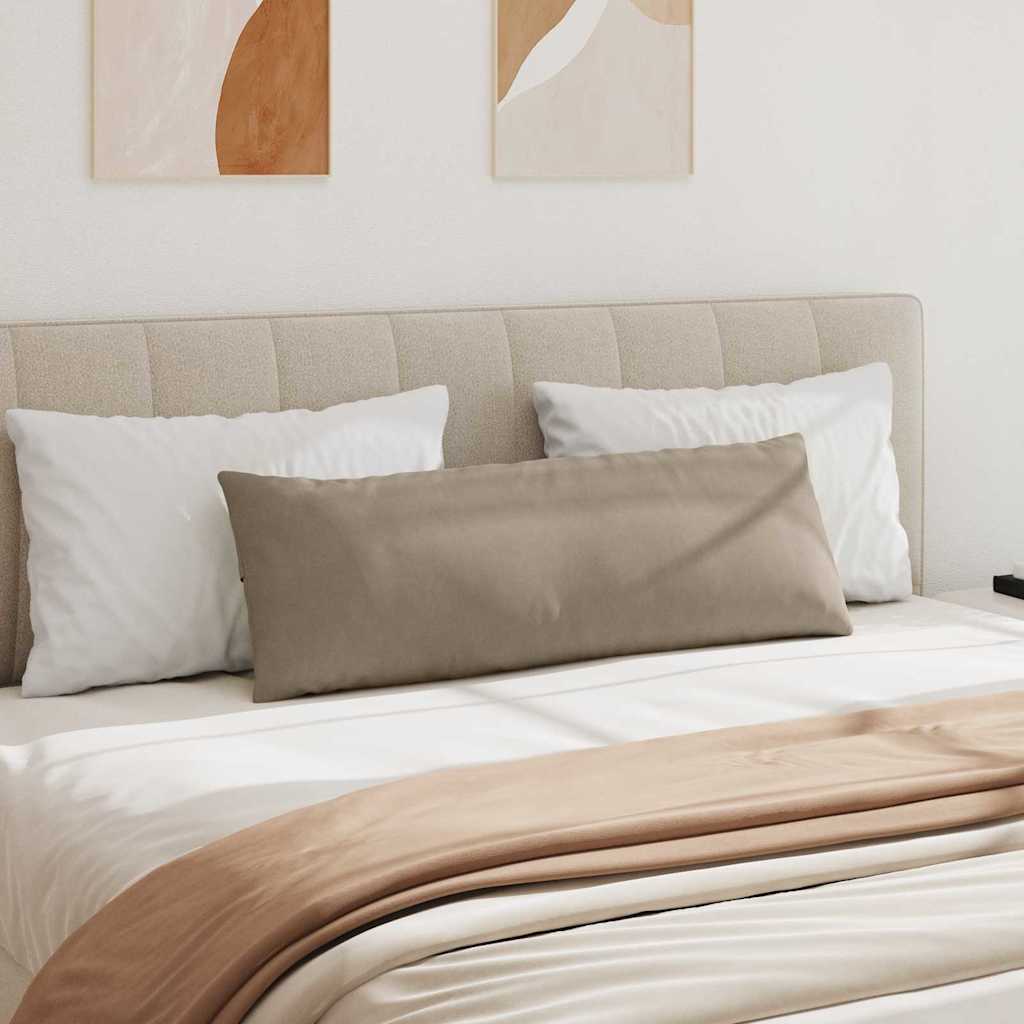 Sofa Pillows 2 pcs Taupe 120 x 40 cm Fabric